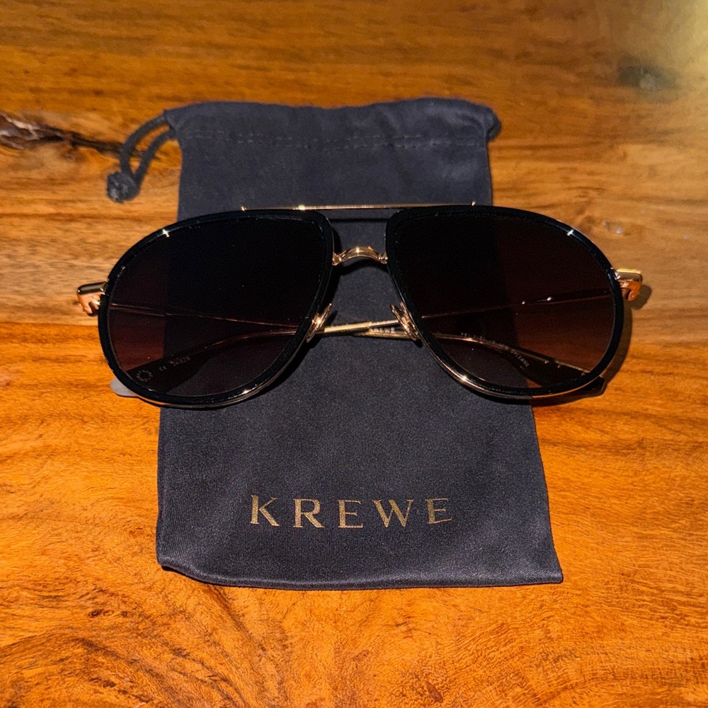 Greyson x KREWE Men's “Felix” Sunglasses in Black and Gold